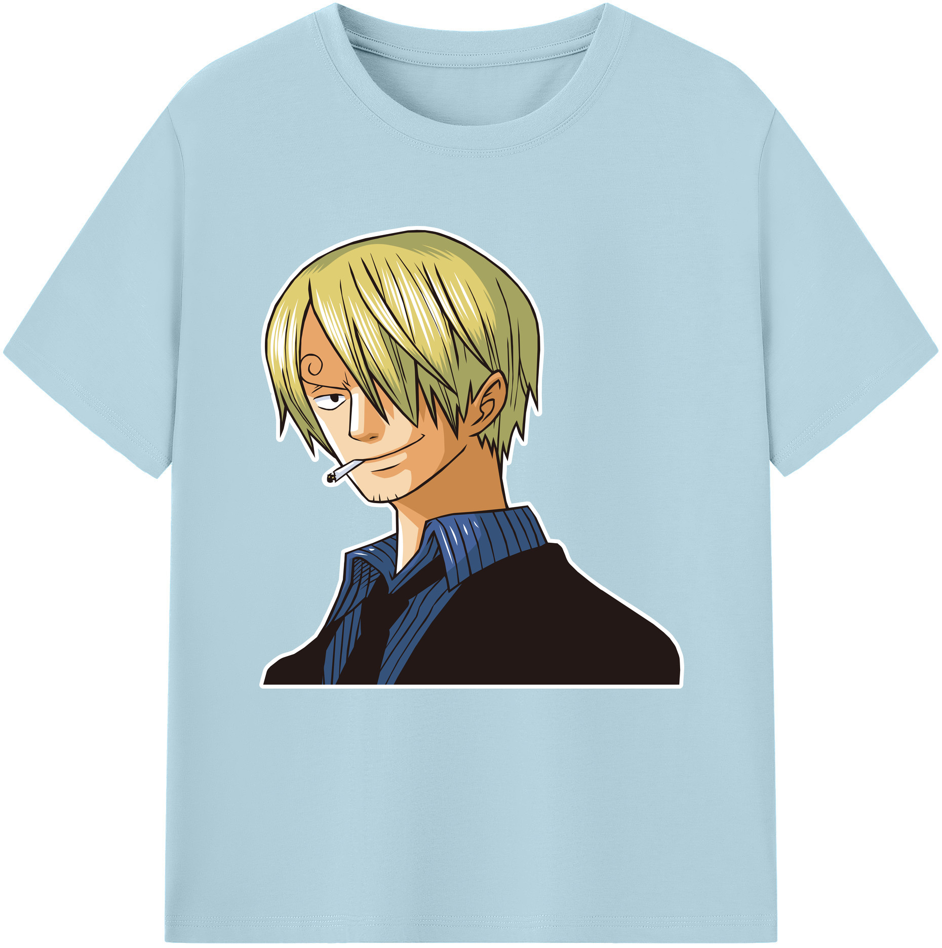 ワンピース サンジ ONE PIECE Sanji 綿100％半袖Tシャツ（フロントプリント）